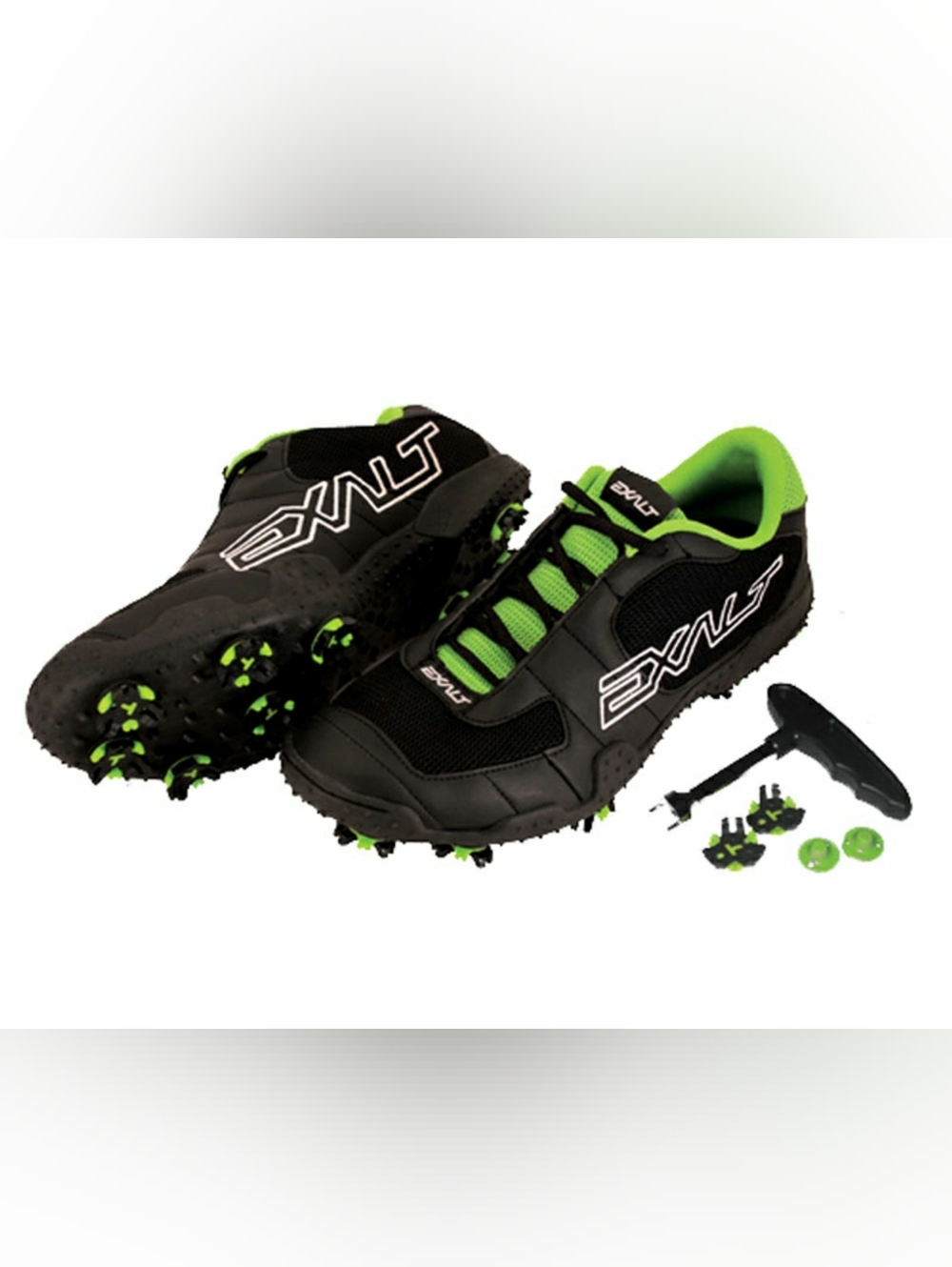Exalt TRX Paintball Cleats - Black/Green